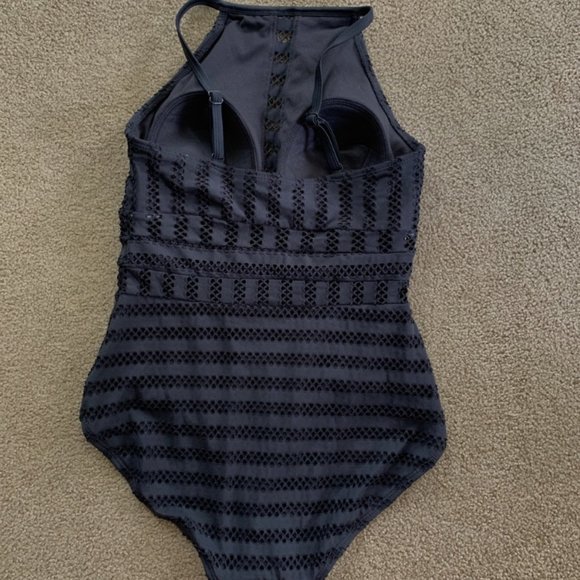 NWOT Women's Black Time and Tru Crochet One Piece - Picture 2 of 2